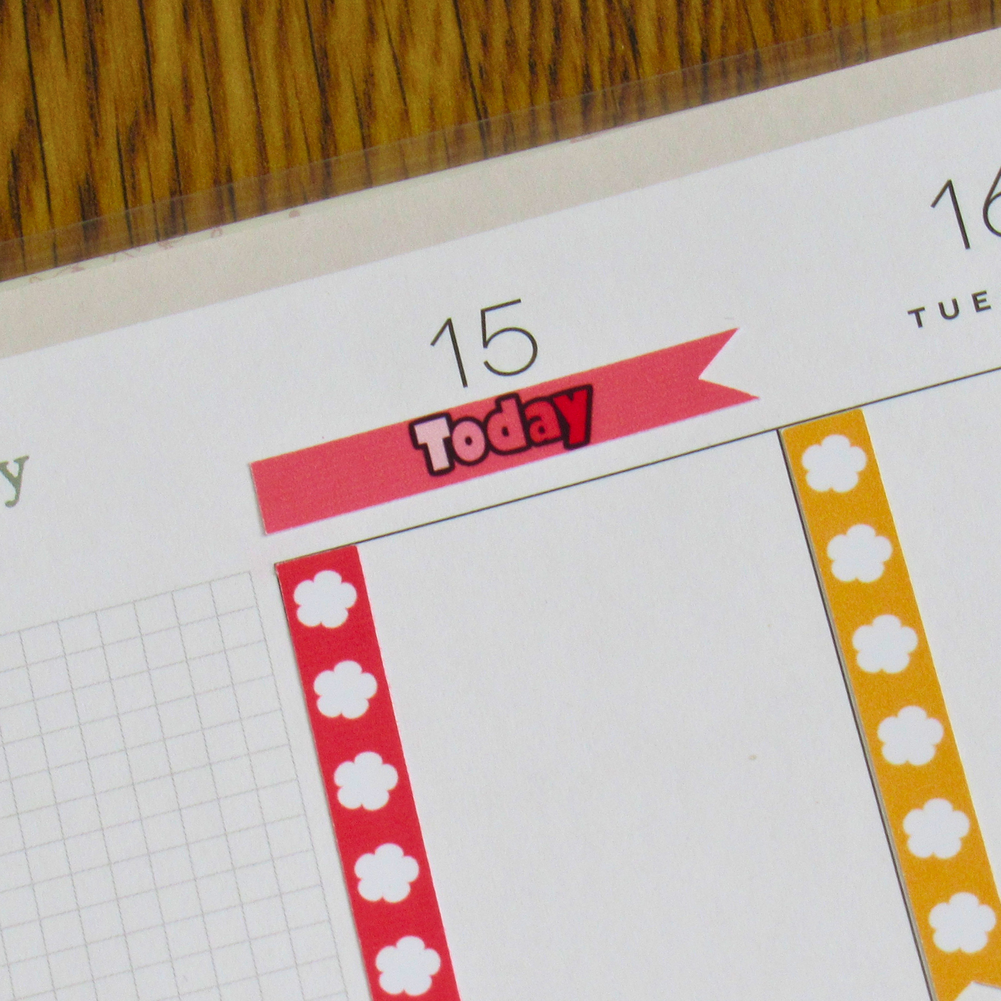 Rainbow Planner Stickers: Functional Header Labels (PDF, PNG, Cut Files) - Image 3