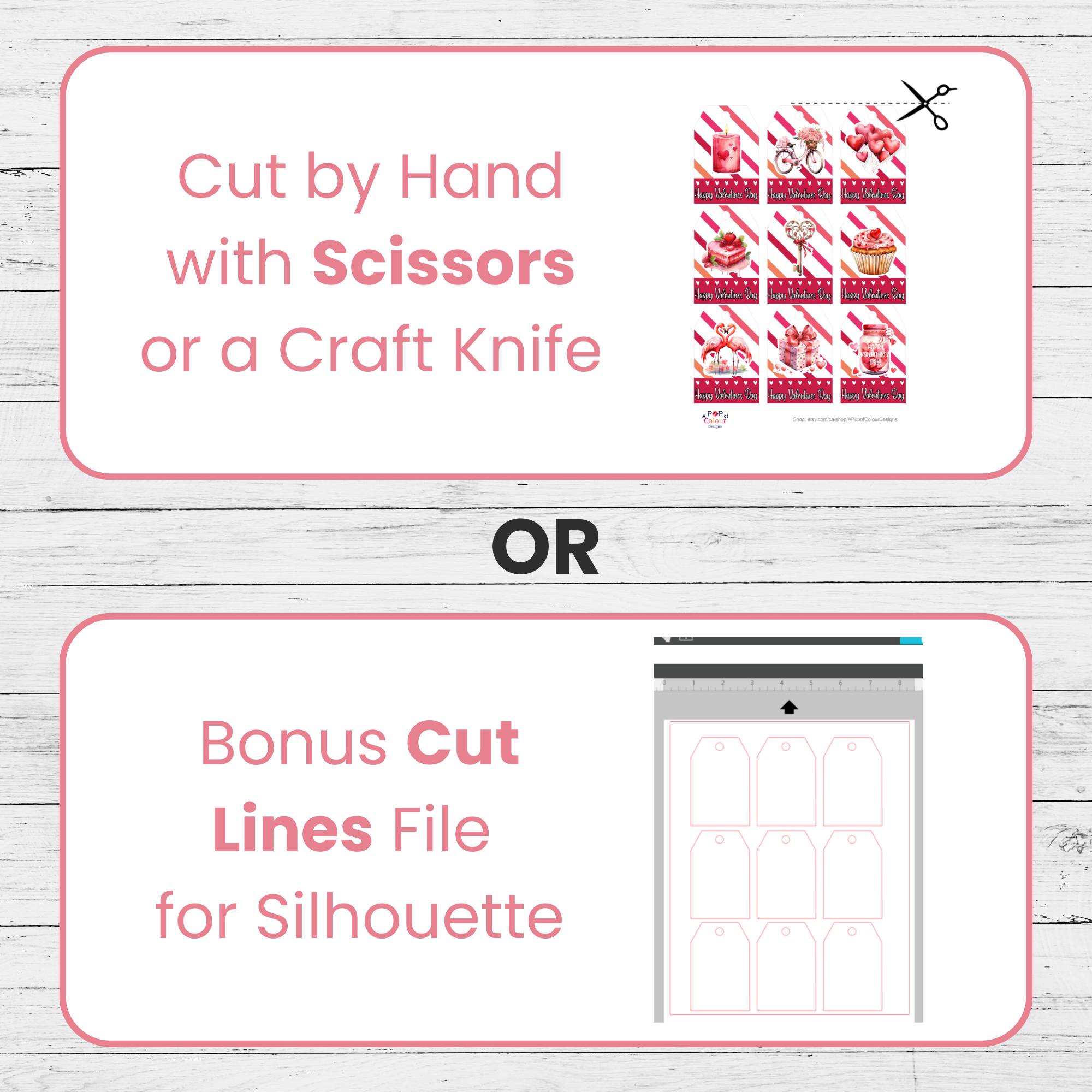 Valentine Gift Tags – Editable Canva Template for Printable DIY Tags - Image 6