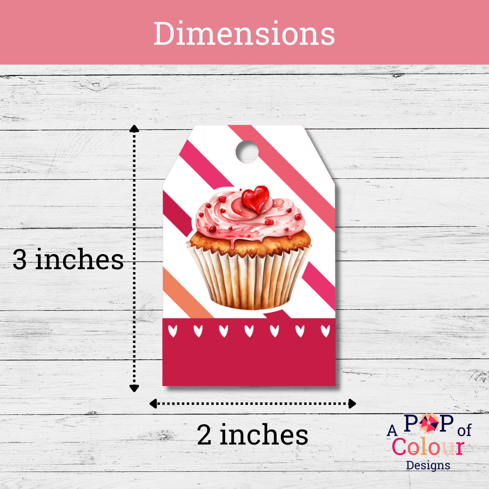 Valentine Gift Tags – Editable Canva Template for Printable DIY Tags - Image 5