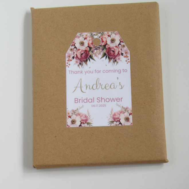 Bridal Shower Thank You Tags – Editable Canva Template for Printable Gift Tags