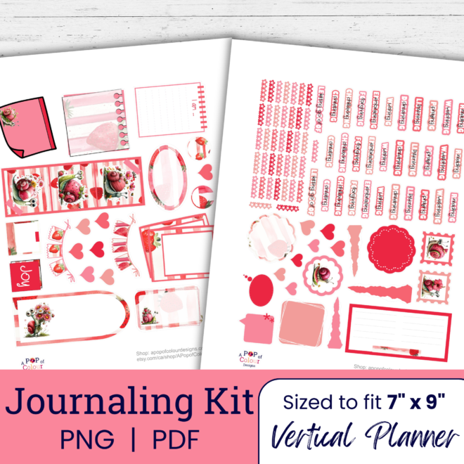 Summer Snails Journaling Sticker Kit (Printable)
