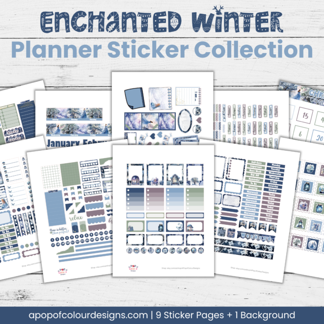 Enchanted Winter Planner Sticker Collection