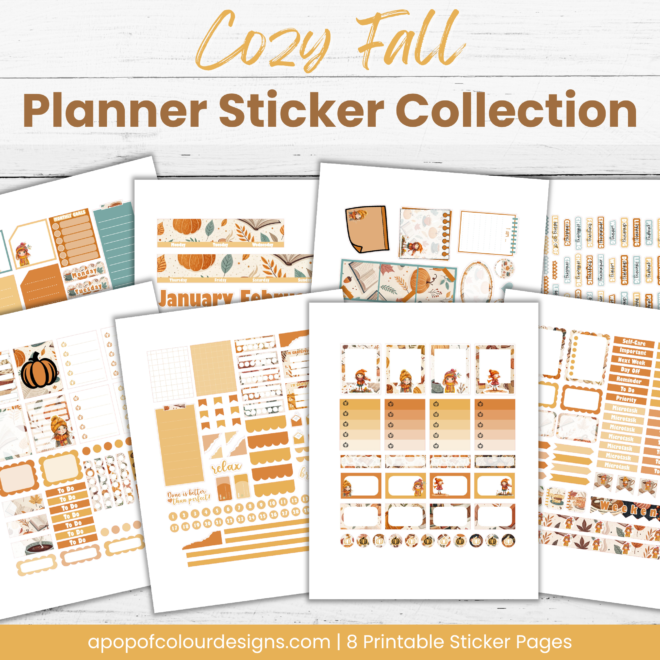 Cozy Fall Planner Sticker Collection